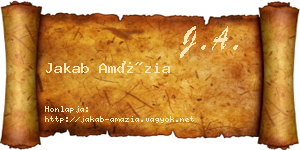 Jakab Amázia névjegykártya
